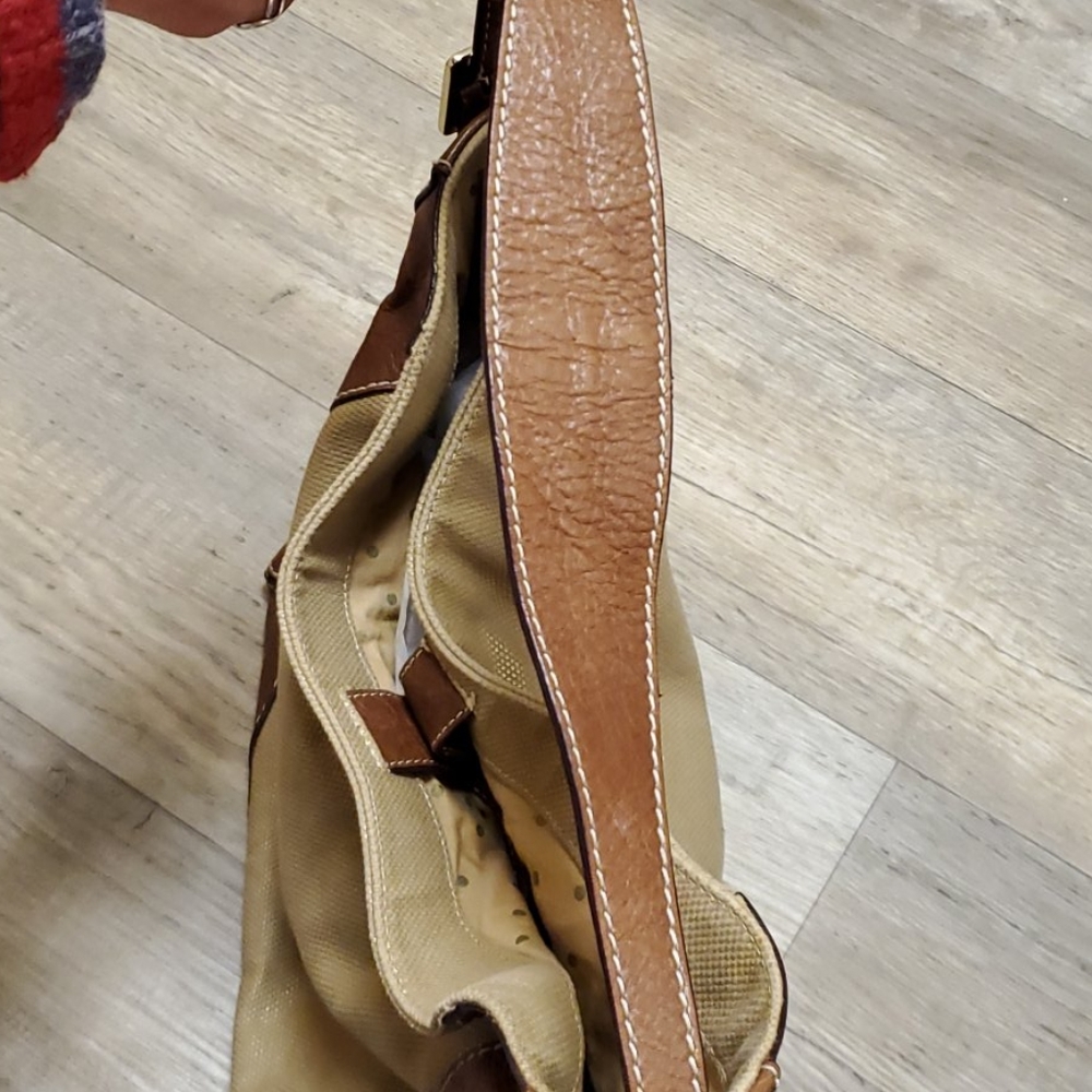 Kate Spade Leather Canvas Hobo Bag - Picture 10 of 14
